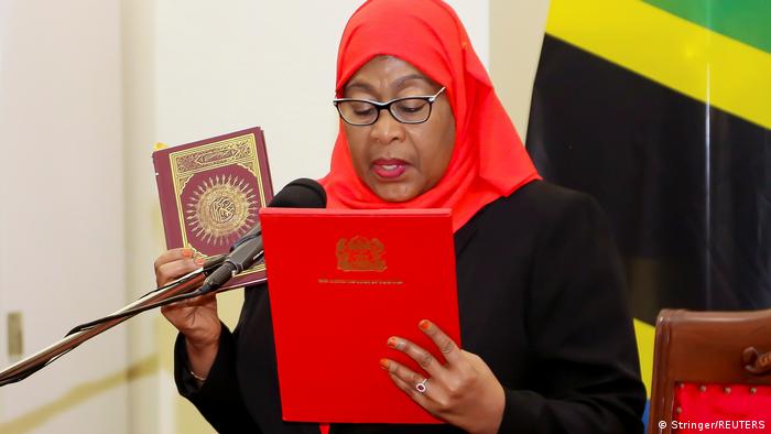 President of Tanzania, Samia Suluhu Hasaan.